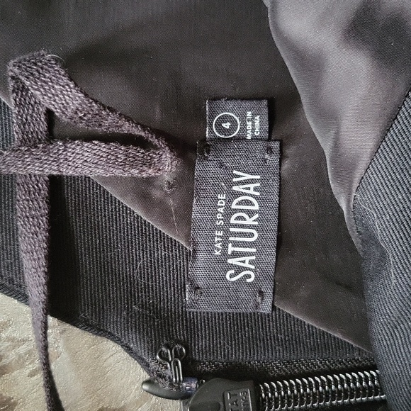 Kate Spade Saturday Shiny Dot Metallic Black Gold Polka Dress Sz4 - Picture 5 of 9